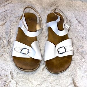Girls white sandals